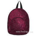 Custom New Fashion Team Logo Traveling Sparkle Sequin Glitter Mini Cheerleading Backpack For Girls